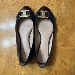 Tory Burch Black Ballet Flats Size 8